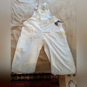 Women's White Dickies Overalls New